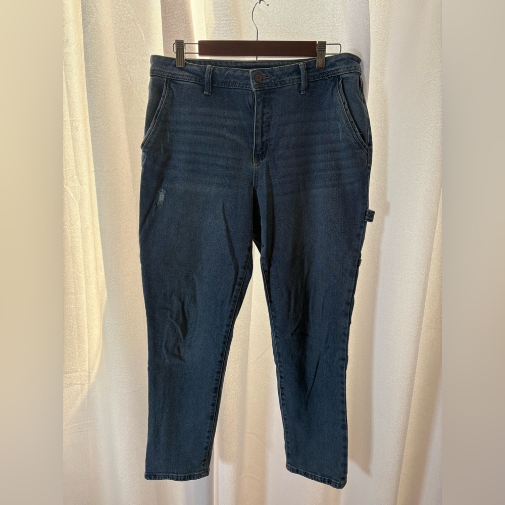 Sincerely Jules Wide-Leg‎ Relaxed Fit Carpenter Denim Jeans Size 11/30 GUC 484